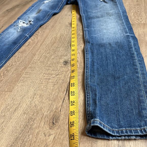 rag & bone Jeans Low Rise Skinny Distressed Jeans Women 25 style w1590k510erv - Picture 7 of 8